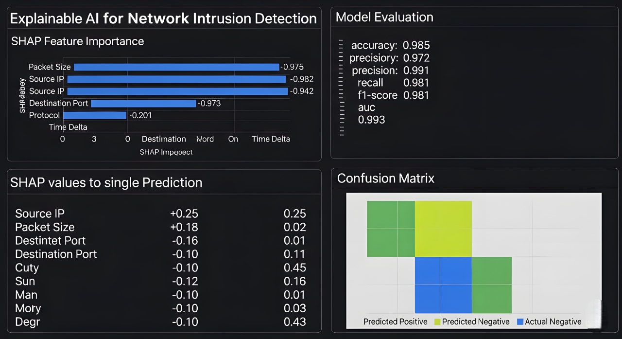 Project Explainable AI for Network Intrusion Detection